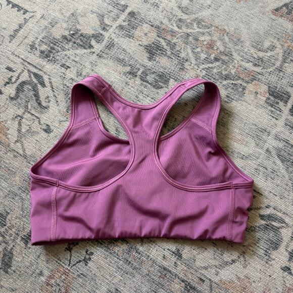 Nike Sports Bra Classic Logo Purple M - Picture 2 of 3